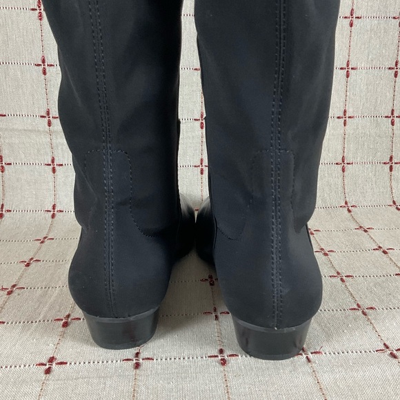 Vince Camuto “Karita” Over The Knee Riding Boots Women's Sz 5.5 Black Leather - Picture 6 of 10